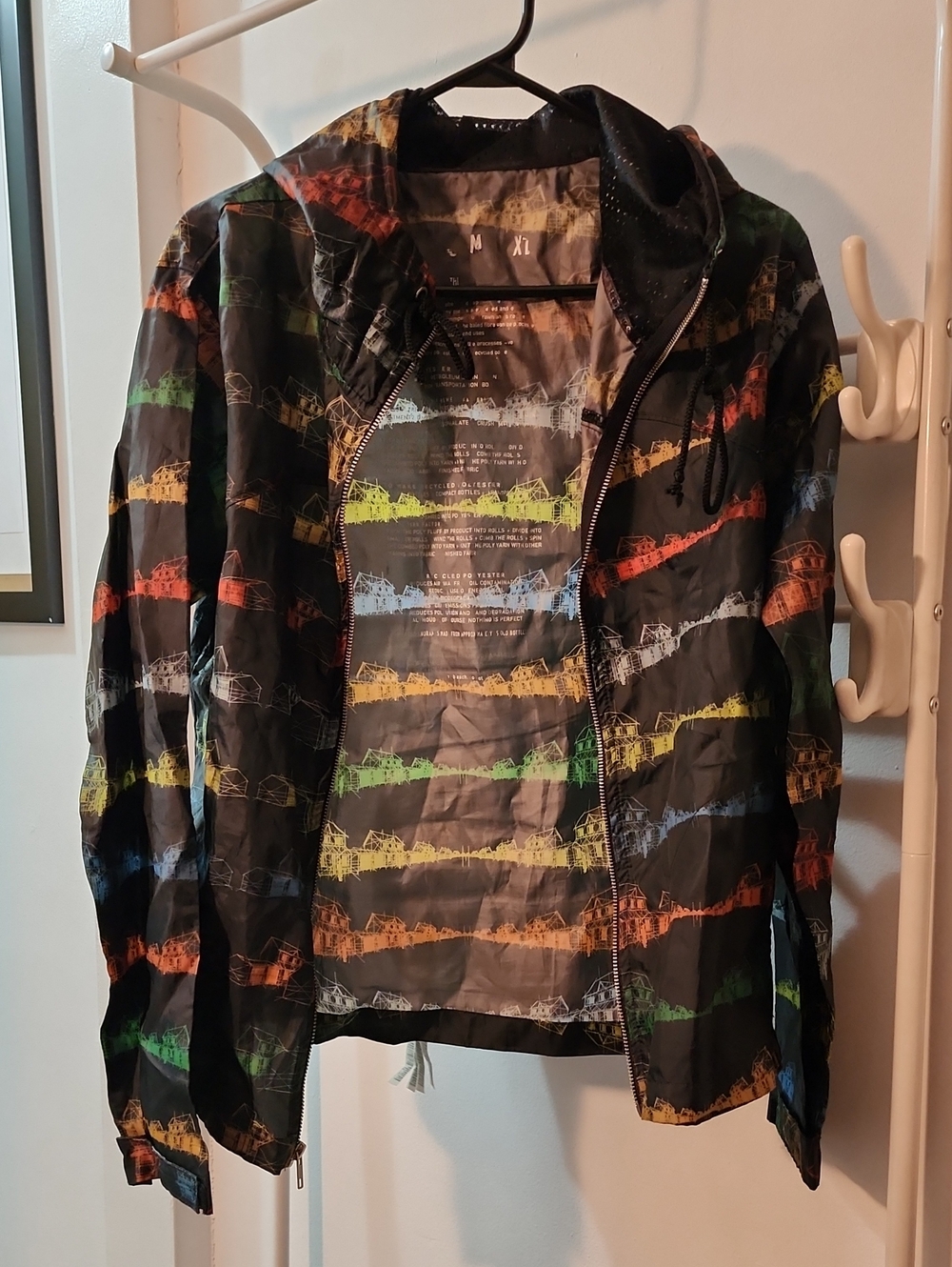 Official Radiohead In Rainbows House of Cards Rain Jacket